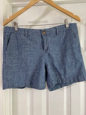 Merona Light Blue Denim-Style Cargo Shorts